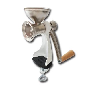 Bild zu Mohnmühle Edelstahl weiß, mit Holzgriff, baugleich Jupiter 560500 Bild zu Mohnmühle Edelstahl weiß, mit Holzgriff, baugleich Jupiter 560500