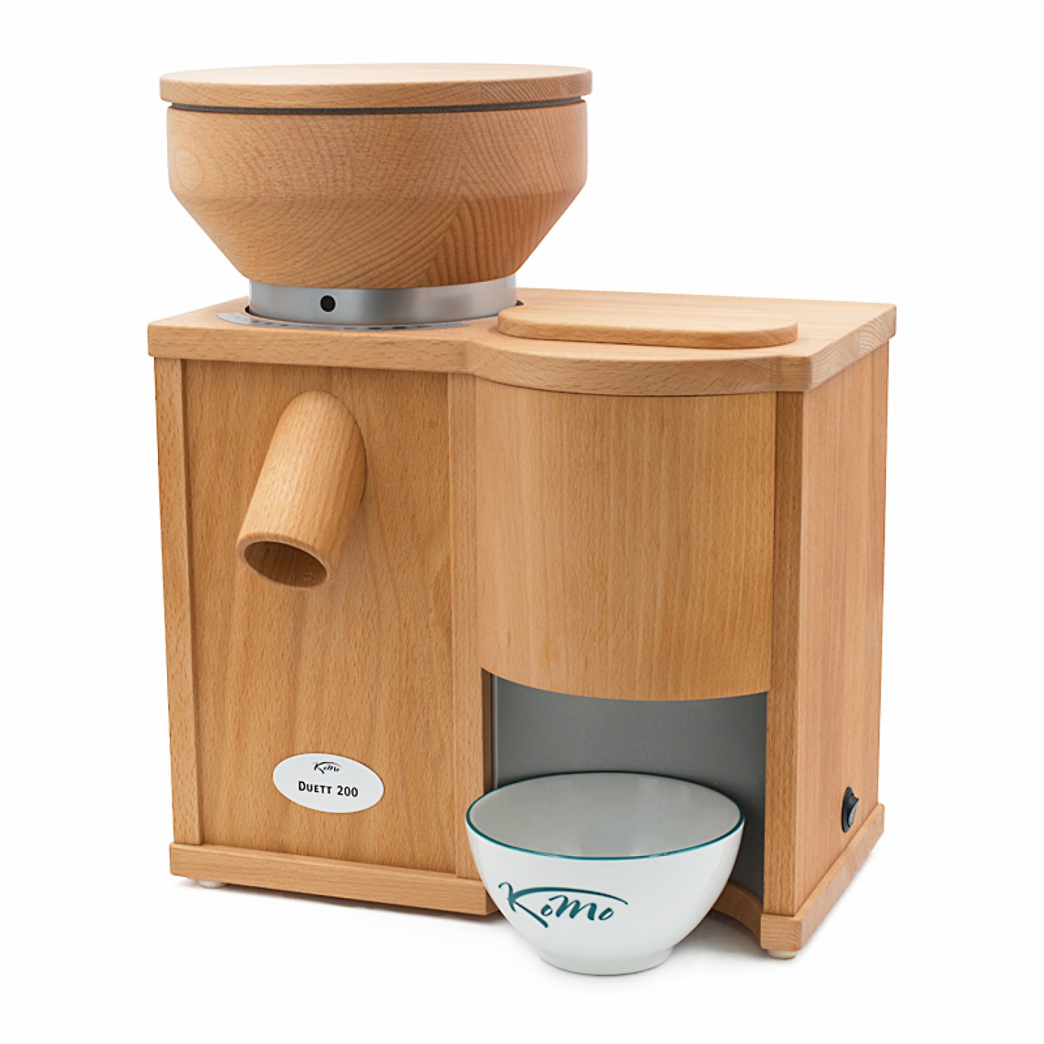 Bild zu Getreidemühle KoMo DUETT 200 Mühle + verstellbarer Flocker - mit passender Schüssel Bild zu Getreidemühle KoMo DUETT 200 Mühle + verstellbarer Flocker - mit passender Schüssel