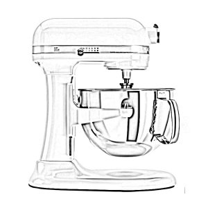 KitchenAid mit heb- und senkbarer Schüssel und mehr als 500 W