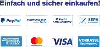 Sicher einkaufen - Unsere Zahlungsmöglichkeiten